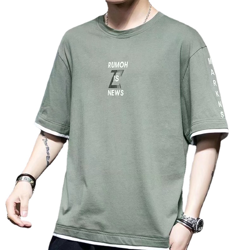 Áo Thun Tay Ngắn Thời Trang Hàn Quốc Cho Nam Size M-3XL