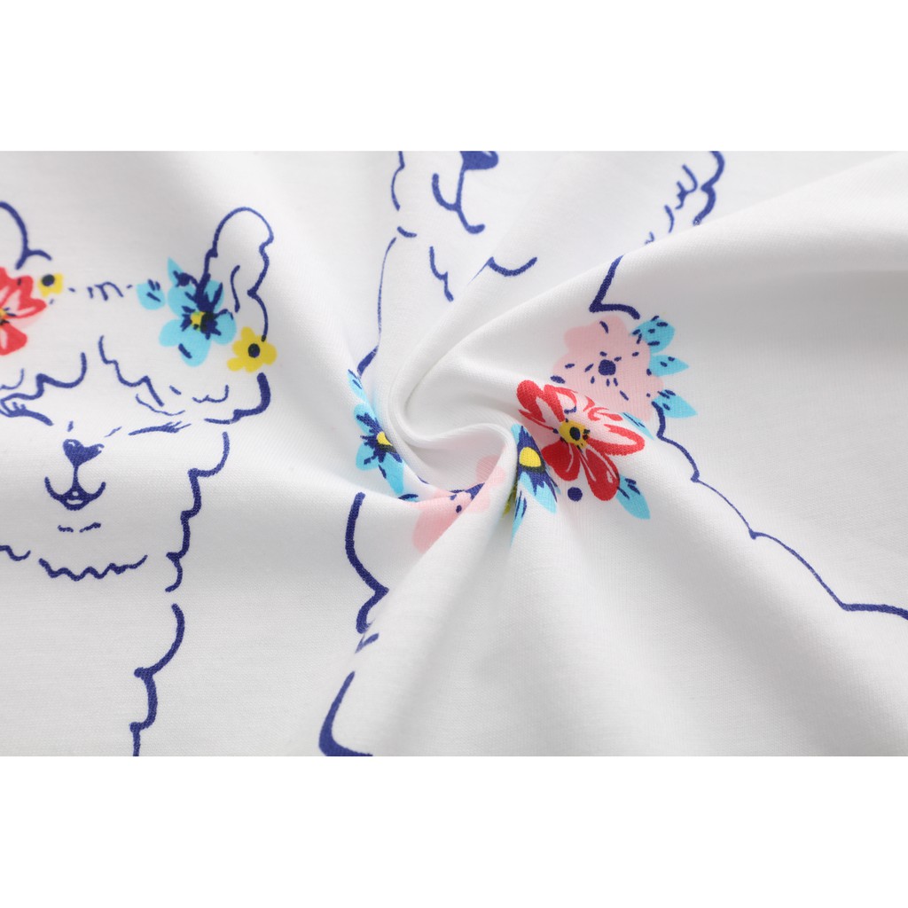 Áo thun bé gái Hàn Quốc xuất dư chất coton in hình đáng yêu