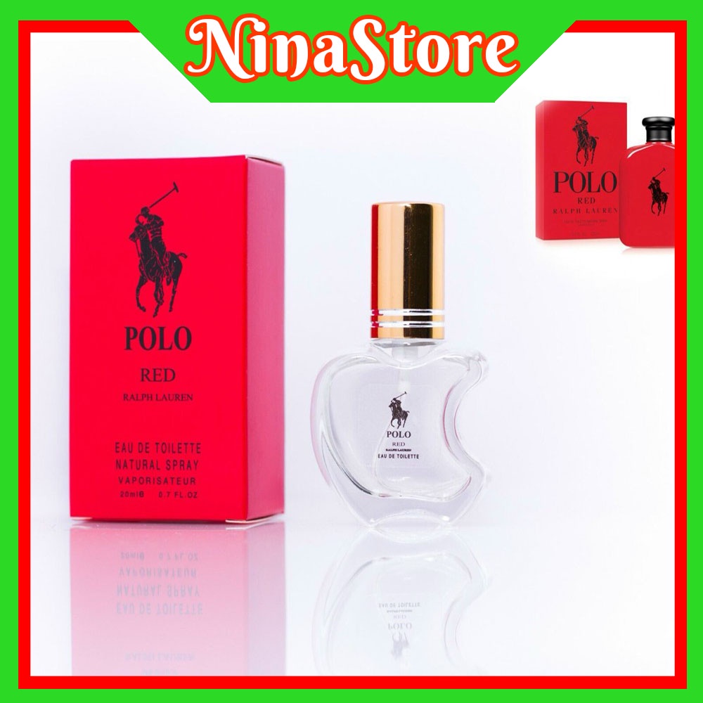 Nước hoa Polo Đỏ nam chiết 20ml dạng xịt- mẫu táo- Mùi Polo Đỏ- NinaStore- Cosmetics