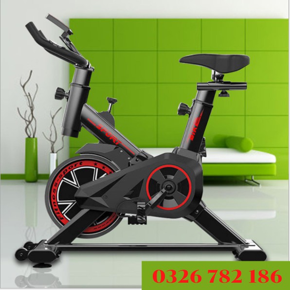 [Giá yêu thương]Xe đạp tập gym thể dục tại nhà Spinning, kiểu dáng thể thao Tặng kèm Đồng hồ+Trụ đấm bốc