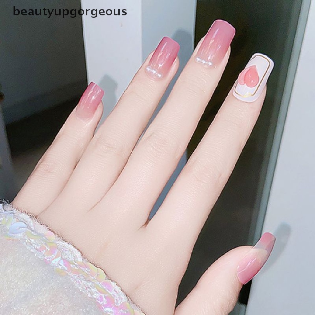 Bộ 24 Móng Tay Giả Dán Trang Trí Toàn Diện Cho Nữ