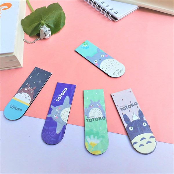 Combo 5 Bookmark Nam Châm Đánh Dấu Sách - Totoro Ánh Kim ( Mẫu Ngẫu Nhiên)