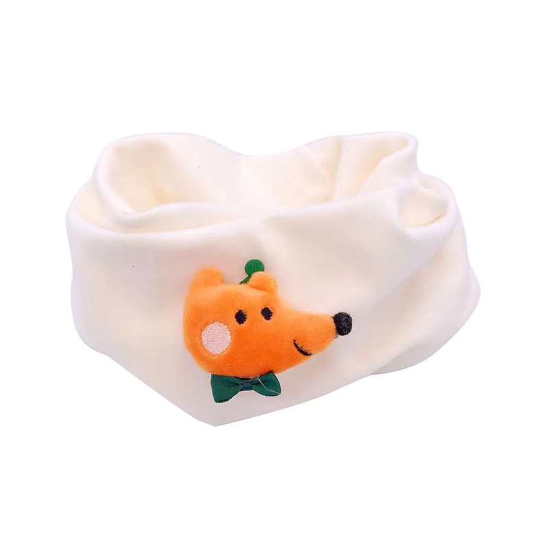 Khăn Choàng Cotton Dày Mềm Mại In Họa Tiết Hoạt Hình Dễ Thương Giữ Ấm Mùa Thu Đông Cho Bé Sơ Sinh