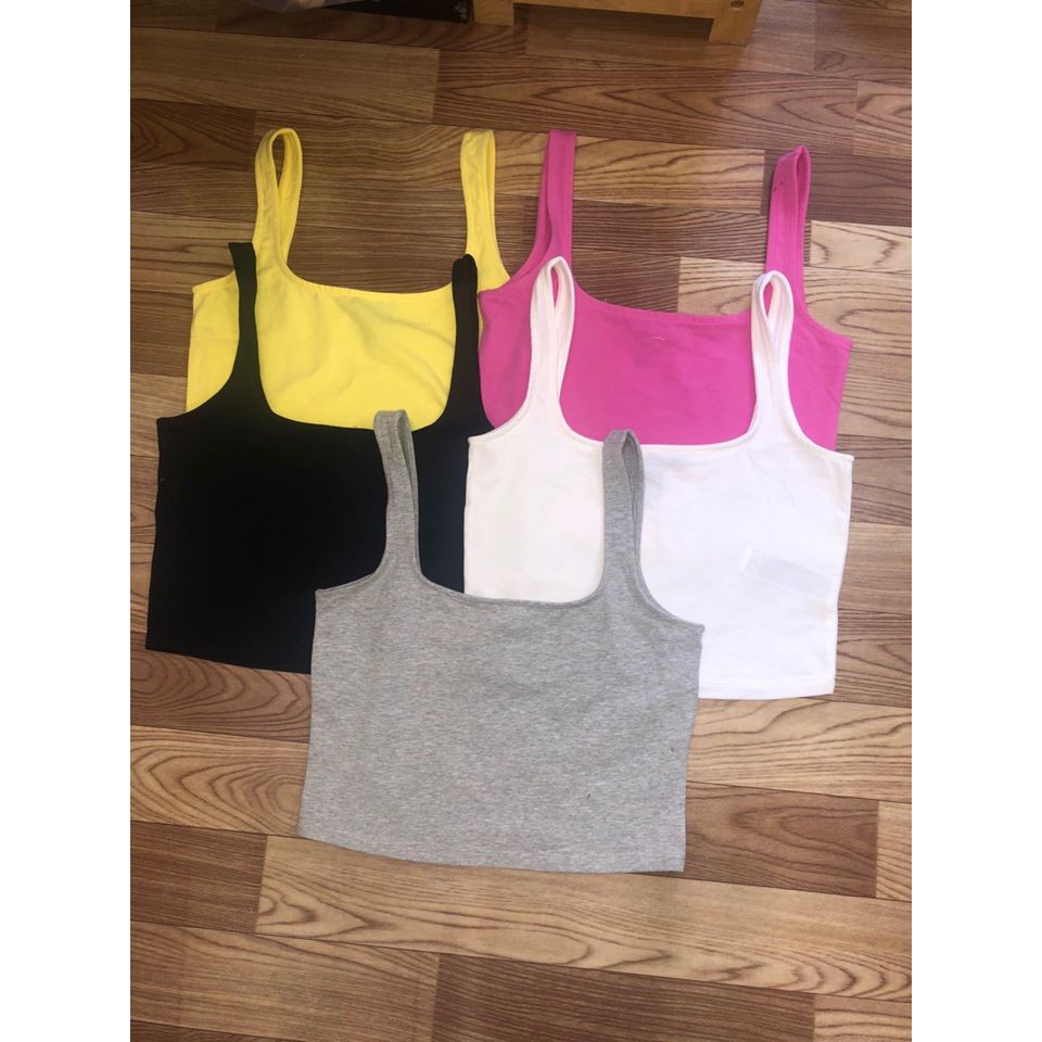 Áo Thun Crop Top Ba Lỗ F21 Dư Xịn