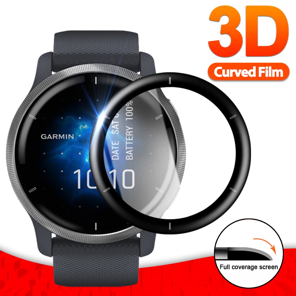 Miếng Dán Cong 3D Bảo Vệ Màn Hình Đồng Hồ Thông Minh Cho Garmin Venu 2/2S