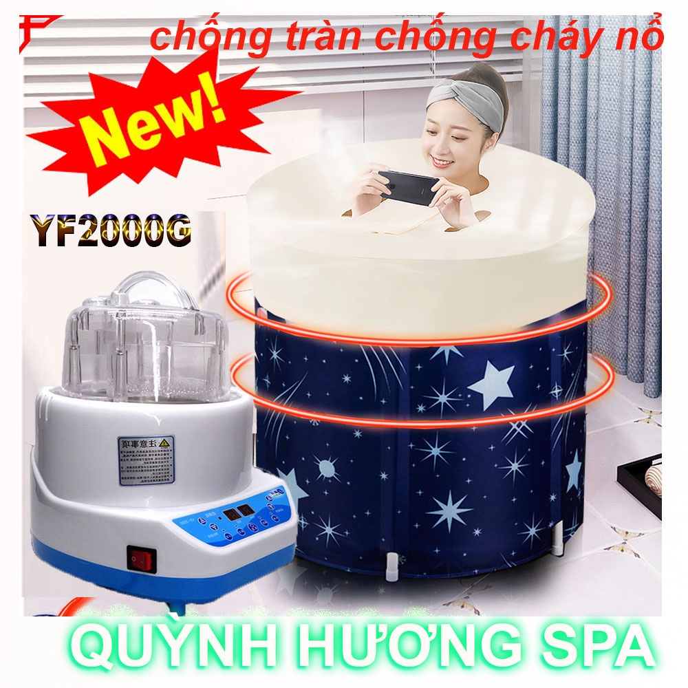 Nồi xông hơi 8 Lít + Bồn xông hơi đa chức năng  bồn tắm, bồn ngâm thảo dược toàn thân.