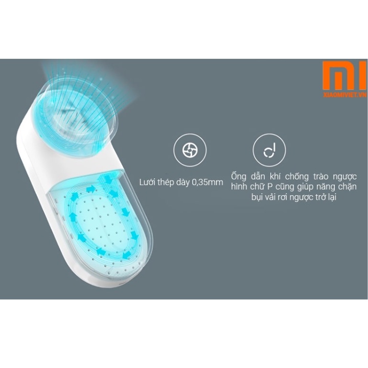 Máy cắt lông xù quần áo Xiaomi Mijia MQXJQ01KL 5 lưỡi dao sắc bén, pin trâu 90 phút - Bảo hành 12 tháng