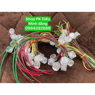 bóng đèn led đã hàn ra dây 25~30cm và lắp choá siêu sáng