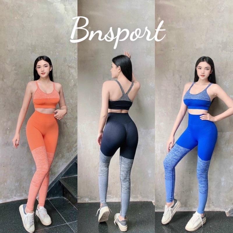 Set dây nữ Mitao phối màu chun mông gym,thể thao,yoga