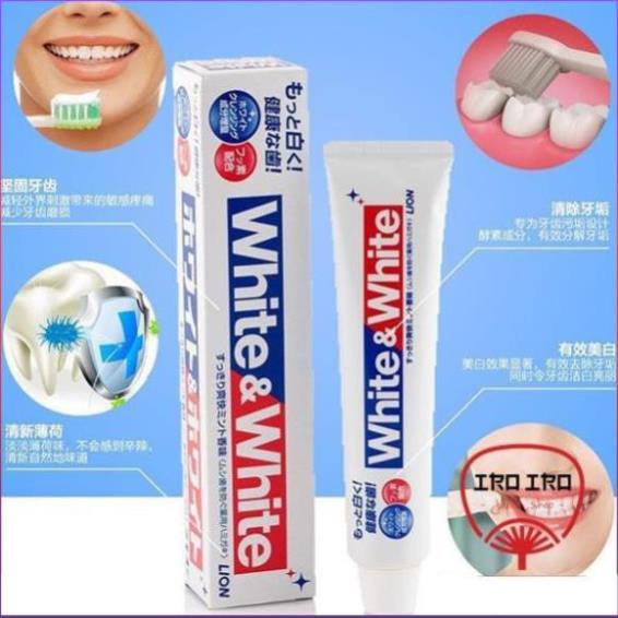 Kem Đánh Răng White&amp;White Nội Địa Nhật | KDR Trắng Răng White Nhật Bản - Tuýp 150g