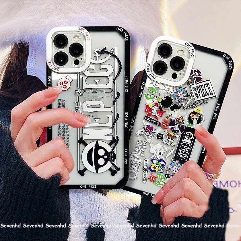 Ốp Điện Thoại Họa Tiết Hoạt Hình One Piece Cho iPhone 14 13 12 11 Pro Max SE2020 X XR Xs Max 7 8 6 6s Plus