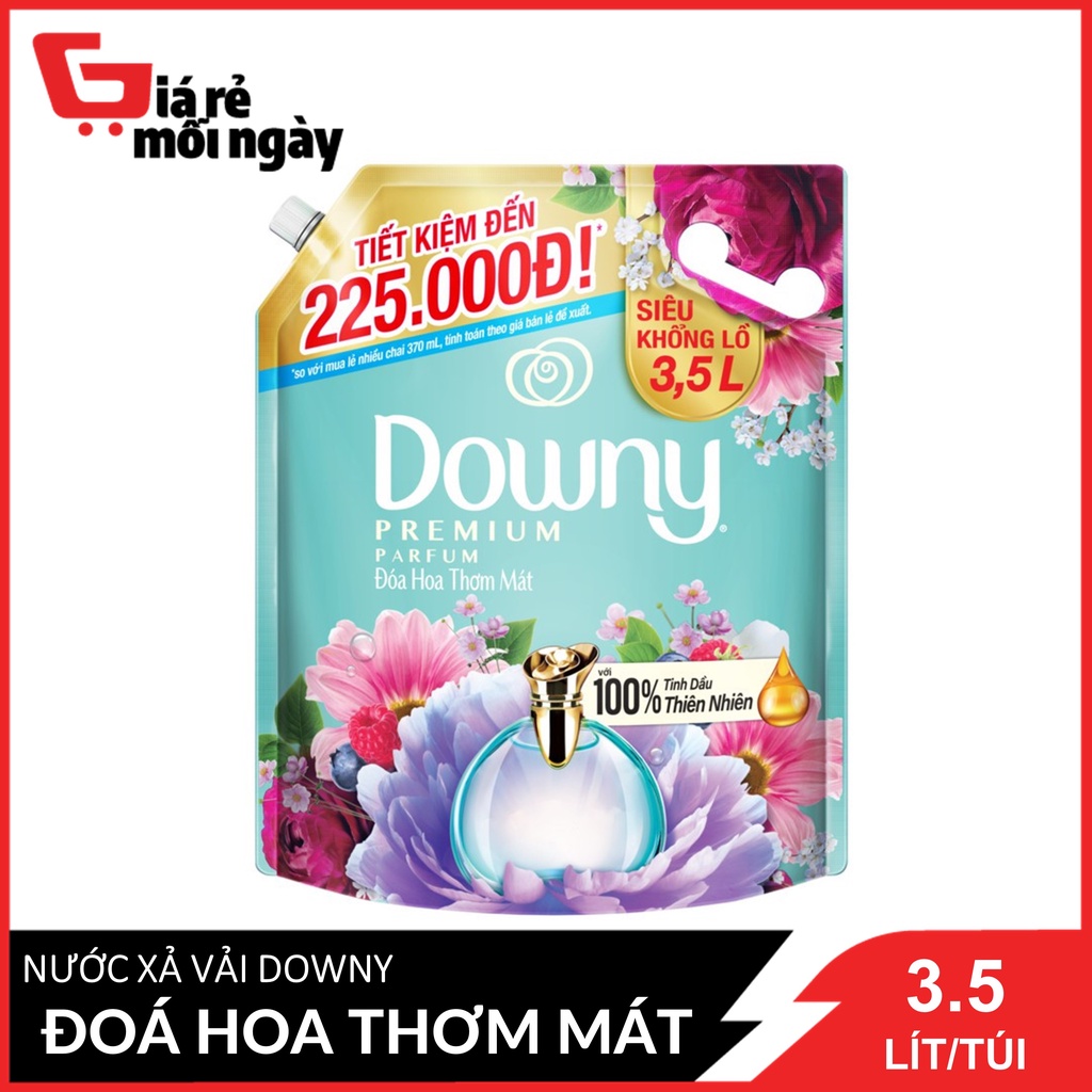 Nước Xả Vải Downy Đóa Hoa Thơm Mát Túi 3.5L