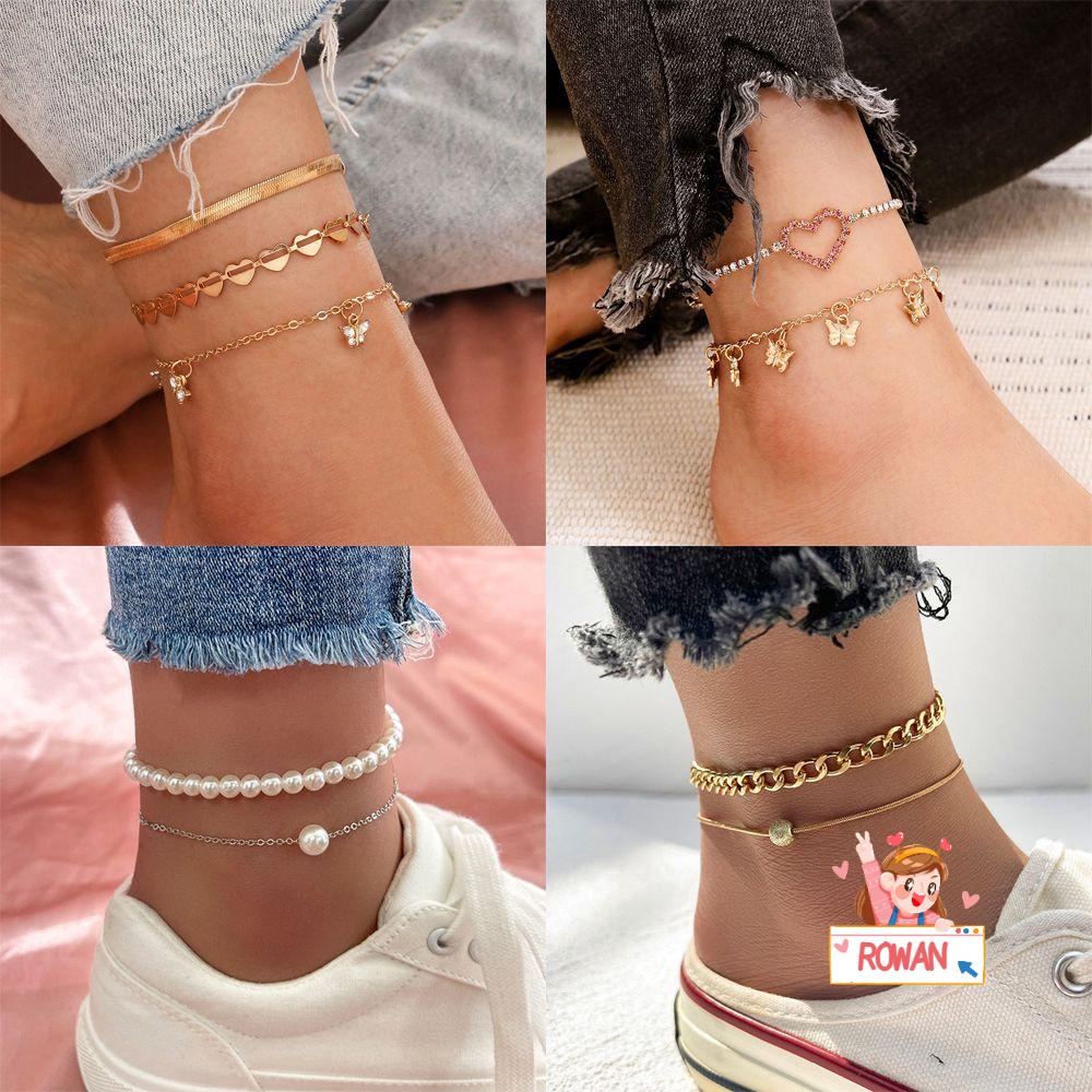 Lắc Chân Nhiều Lớp Phong Cách Boho Thời Trang Đi Biển