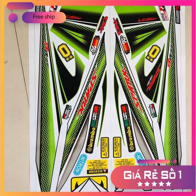 ( Quí khách vui lòng mang ra tiệm cho thợ dán ) Exciter 2010 sọc caro xanh đen