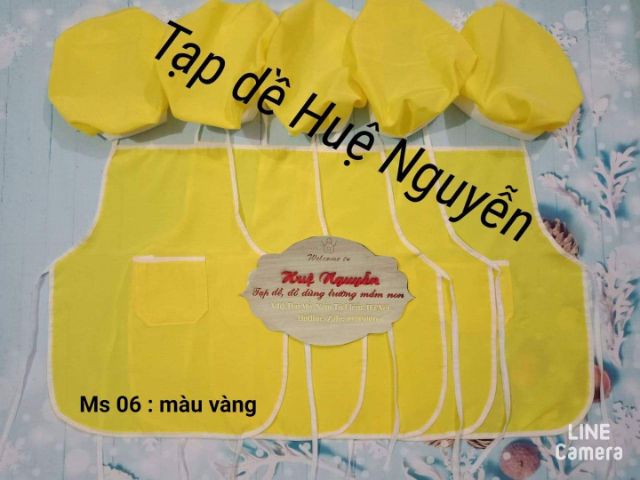 Set 10 bộ tạp dề và mũ đầu bếp cho bé mầm non