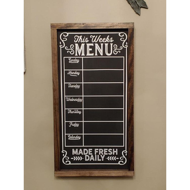 Bảng Menu, KT: 60x80cm dòng Standard - Bảng Cường Thúy,
