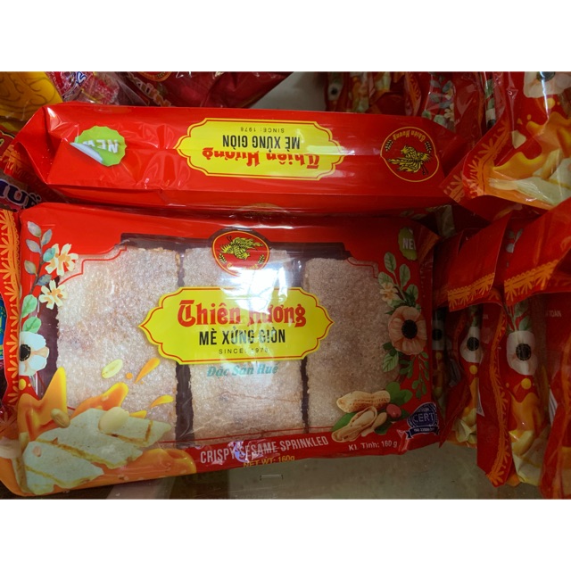 Mè xửng giòn Thiên Hương 160g - Date bao mới