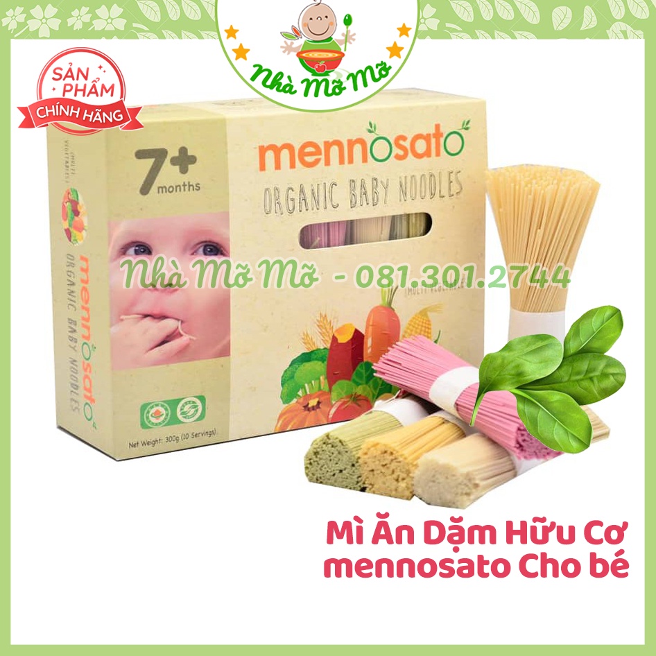 Mì rau củ hữu cơ Mennosato đủ vị cho bé ăn dặm - Nhà Mỡ
