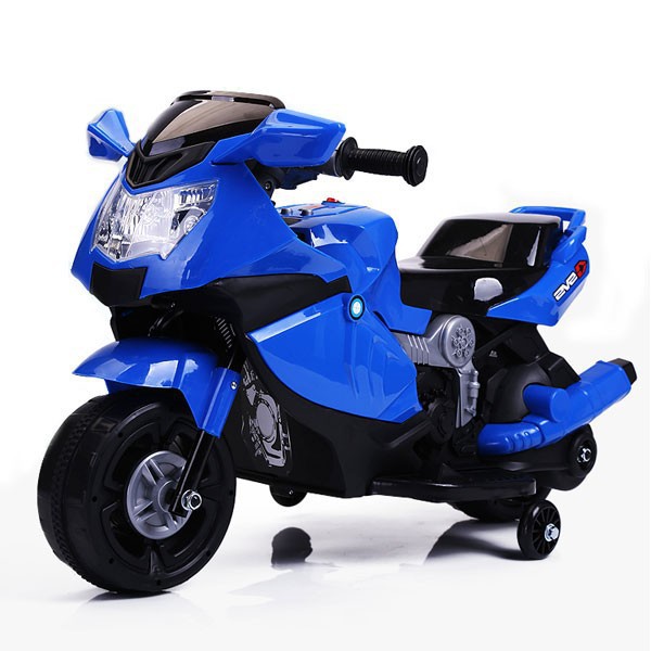 XE MÁY ĐIỆN CHO BÉ CÓ NHẠC ĐÈN BÁNH PHỤ - Model 2020 - xe máy điện trẻ em
