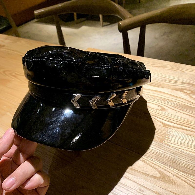 Mũ beret da phong cách Âu Mỹ thời trang thu đông cho nữ