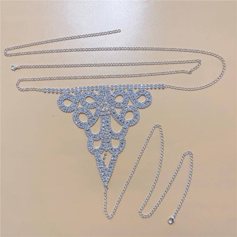 Dây Chuyền Bodychain Dạng Chữ t Đính Đá Thời Trang