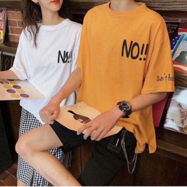 [Mã SKAMA8 giảm 8% đơn 300K] Áo thun tay lỡ Men 194 unisex form rộng in chữ vải coton mềm mịn co dãn 4 chiều - NO !!