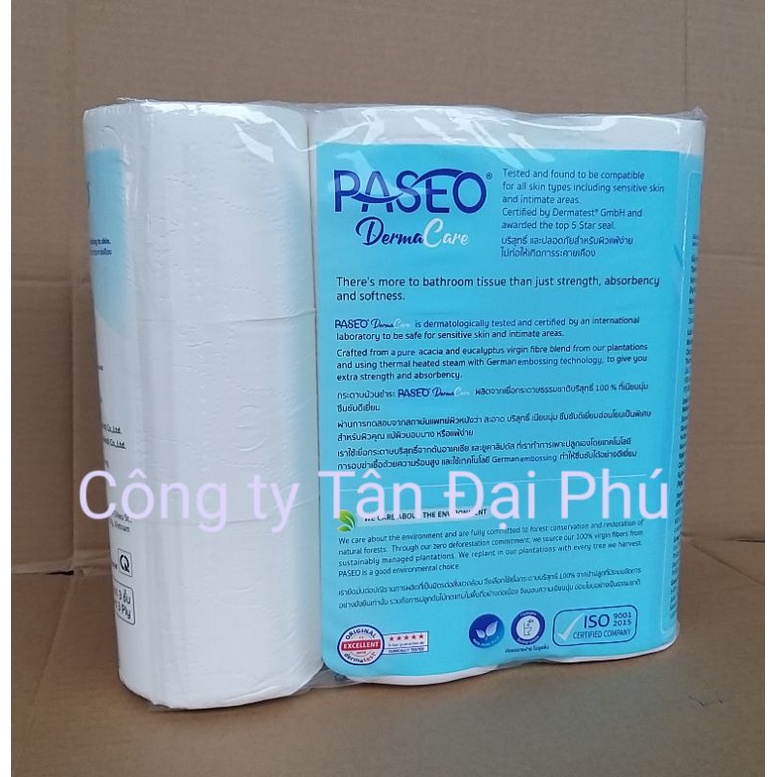 Giấy vệ sinh Paseo Derma Care 9 cuộn 3 lớp