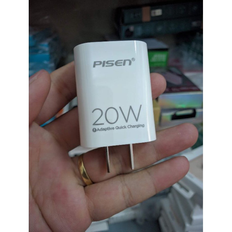 Sạc Pisen Quick TS-C135 hỗ trợ sạc nhanh PD 20W - Bảo Hành 12 Tháng