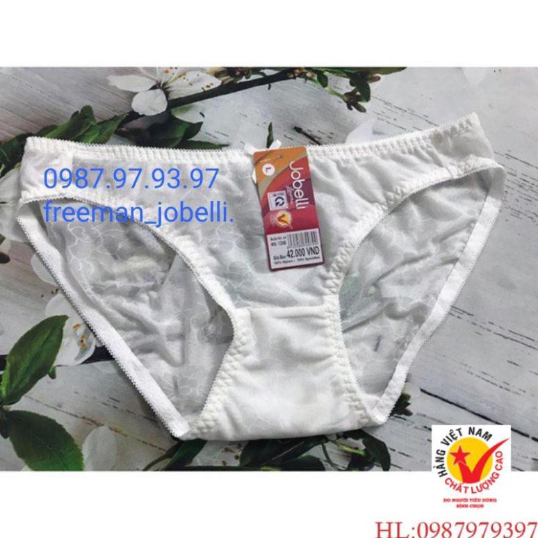 quần xì nữ jobelli 1248,giá cty 49k- bán 35k[hình thật + video],quần sịp nữ lưới lụa mịn màng dập hoa