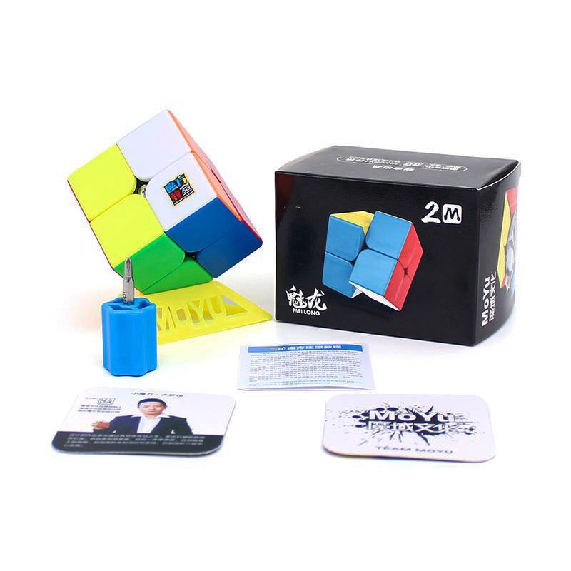 Rubik 2x2 Nam Châm - Rubik 2x2x2 MoYu 2M Stickerless Nam Châm Hãng Mod Cao Cấp Xoay Trơn, Cực Mượt, Bẻ Góc Tốt