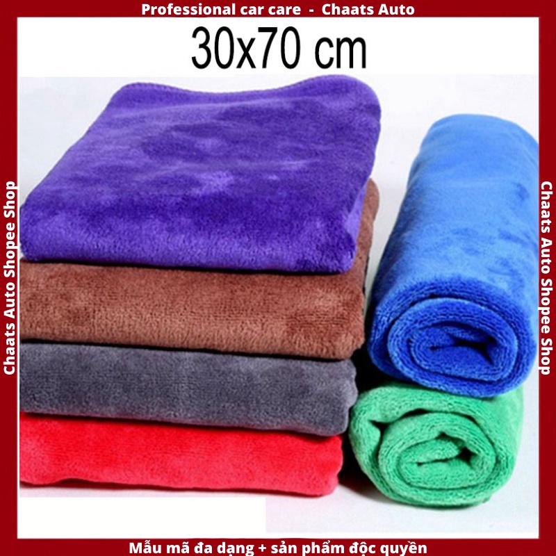 Khăn lau xe   Freeship  Khăn lau xe microfiber mềm mịn siêu thấm hút đa năng ( màu ngẫu nhiên)