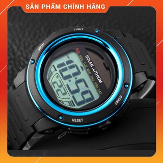 Đồng Hồ Nam Thể Thao Năng Lượng Mặt Trời SKMEI- Đồng Hồ Kĩ Thuật Số Chống Thấm Nước Có Báo Thức, Pin Chạy Cả Đời