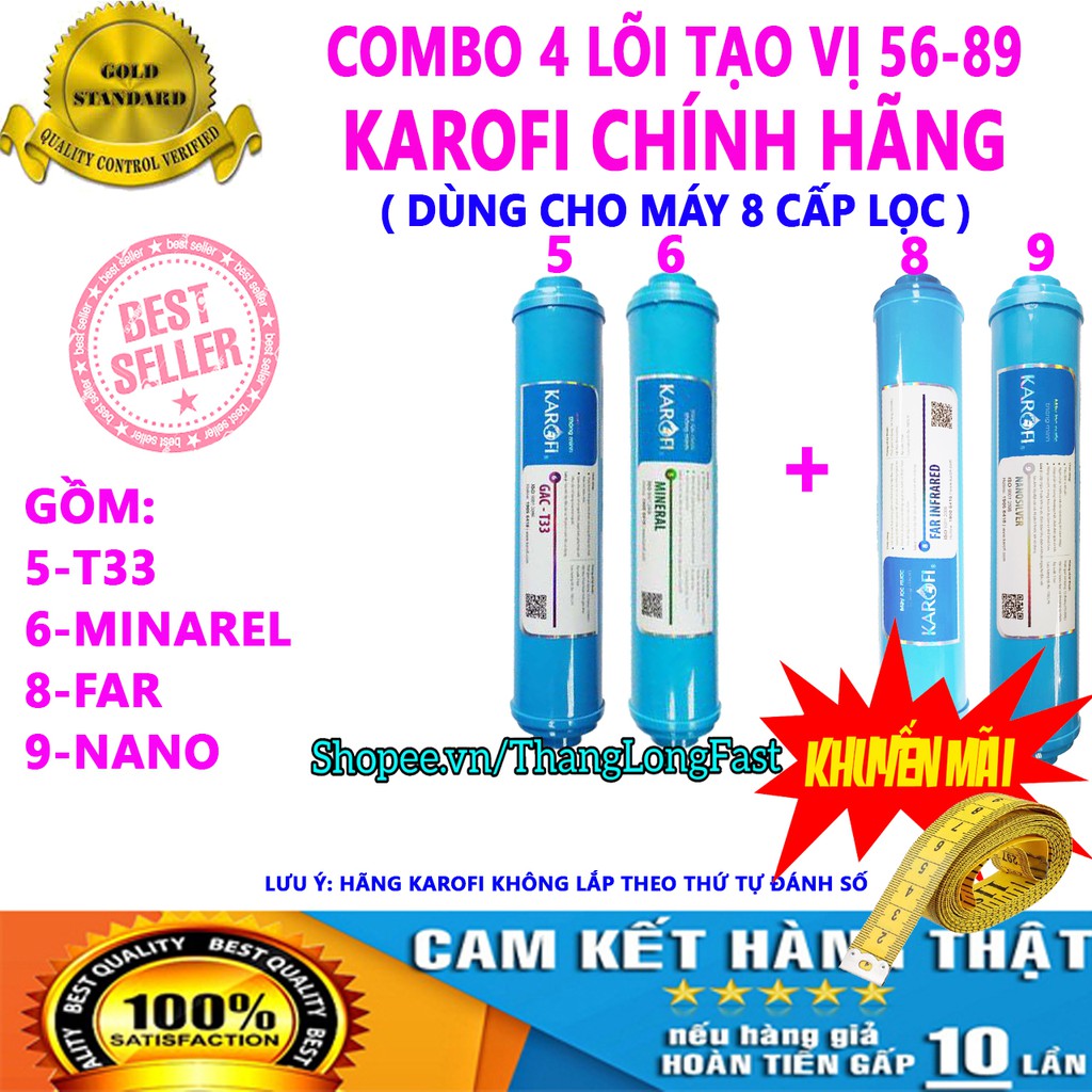 LÕI TẠO VỊ KAROFI SỐ 5-6-8-9 | GỒM T33 - MIN - FAR - NANO