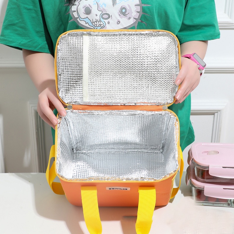 Only HOUSE Túi Đựng Hộp Cơm Trưa Lá Nhôm Cách Nhiệt Cỡ Lớn Giữ Ấm Tươi Mới Dùng Khi Đi Dã Ngoại O