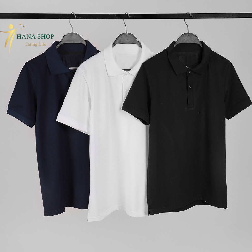 Áo Polo Nam Trơn Cực Đẹp, Áo Phông Thời Trang Chất Vải Cotton Mềm Mịn Thấm Hút Mồ Hôi Không Nhăn Không Xù