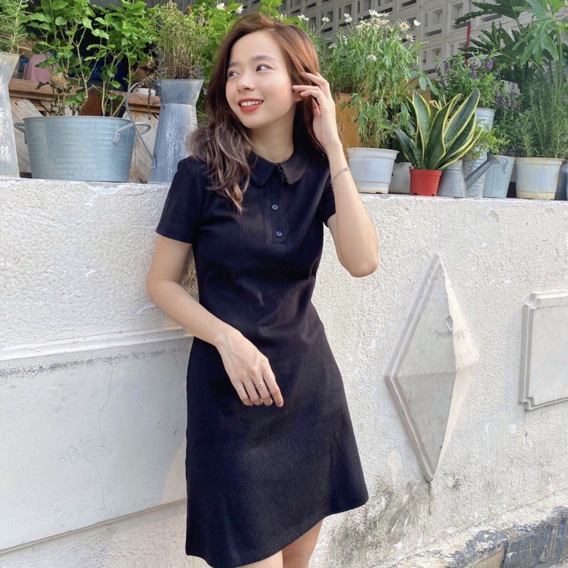 Sibling House - Đầm polo thun dáng suông ngắn tay Polo dress | BigBuy360 - bigbuy360.vn