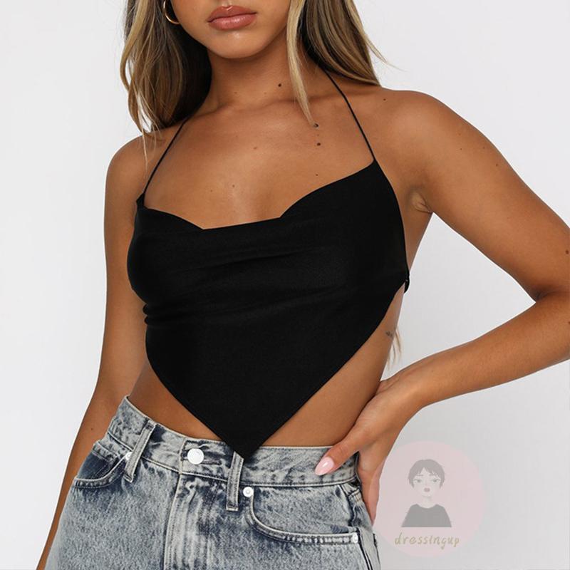 Áo Tank Top Hai Dây Màu Sắc Thời Trang Mùa Hè Cho Nữ