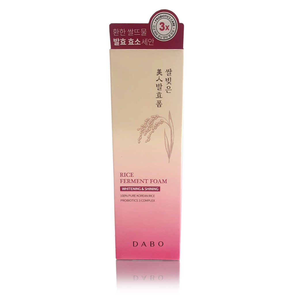 Combo 2 Hộp Sữa rửa mặt dành cho da khô, da thâm mụn từ tinh chất gạo hàn quốc Dabo Ferment Foam Hàn quốc 180ml / Hộp
