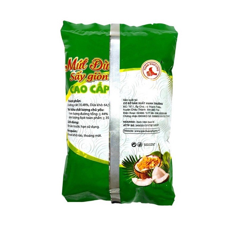 Mứt dừa sấy giòn Tuấn Phương 100g