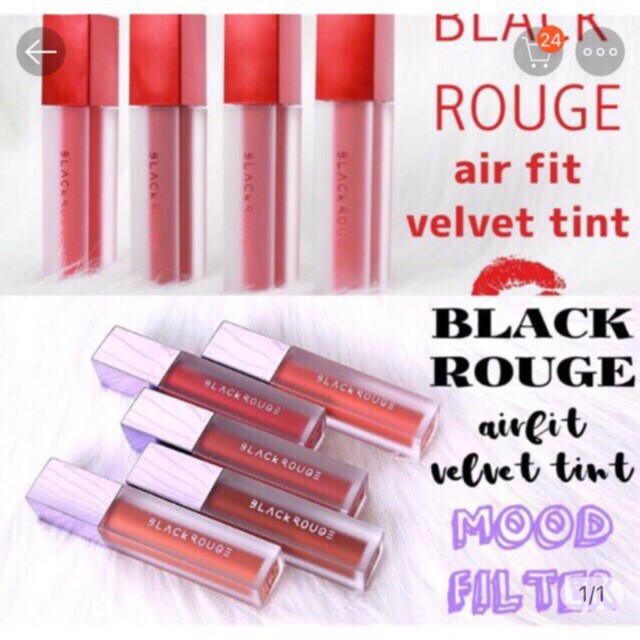 Son Kem Lì [FREE SHIP] Son Black Rouge Air Fit Velvet Tint – Hàn QuốcA01A01A01 [Son Kem] | BigBuy360 - bigbuy360.vn