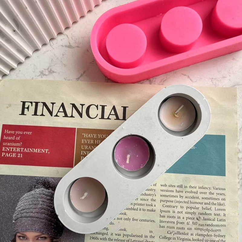 Khuôn Silicone Làm Giá Đỡ Nến Epoxy Resin DIY Dành Cho Trang Trí Nhà Cửa / Tiệc Cưới