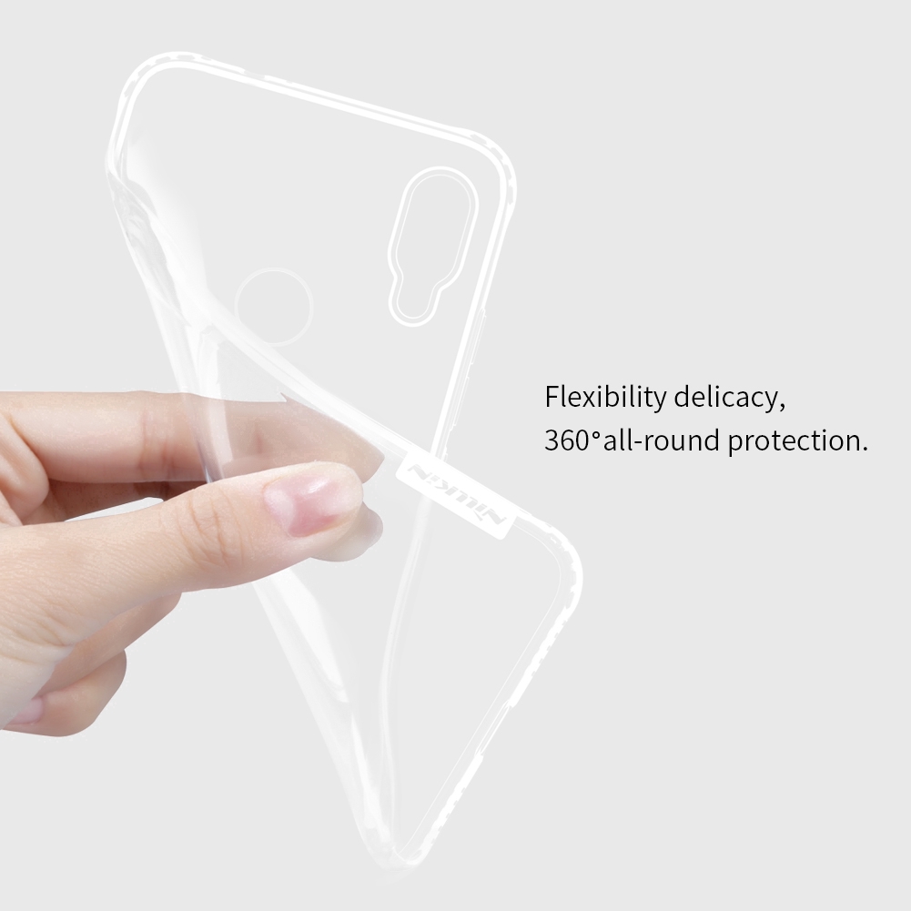 Ốp điện thoại NILLKIN bằng silicon dẻo trong suốt cho Xiaomi Redmi Note 7 Pro