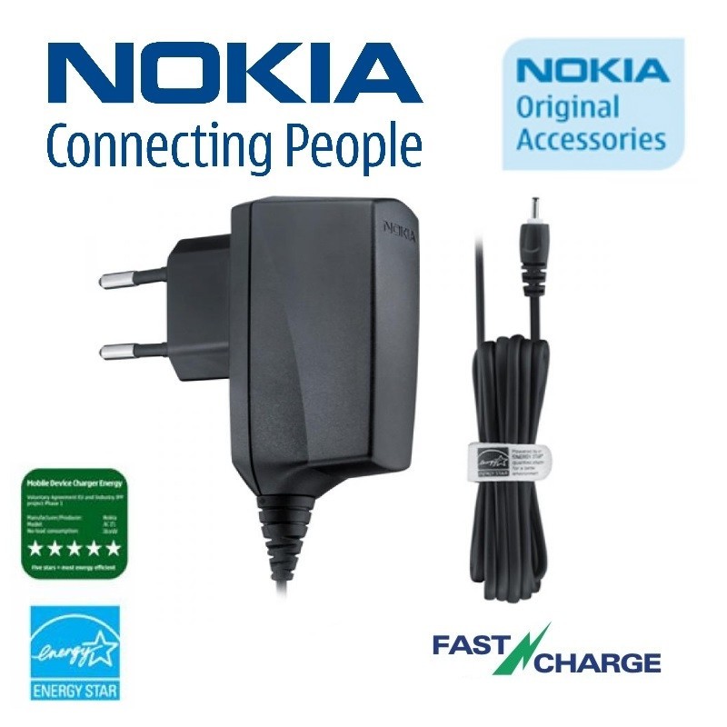 Bộ Sạc Nokia Ac8E Ac-8E / N70 N80 N90 E71 E90 N73 E63 E72 Chính Hãng 100%