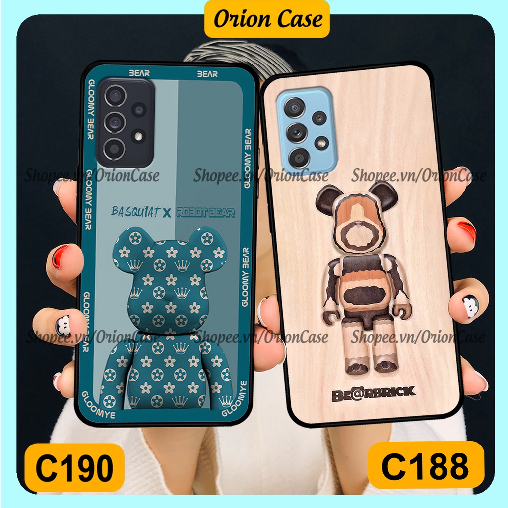 Ốp lưng Samsung A52 - A53 - A72 - A73 in hình bearbrick 3D thời trang, cá tính. ốp chống sốc, bền đẹp