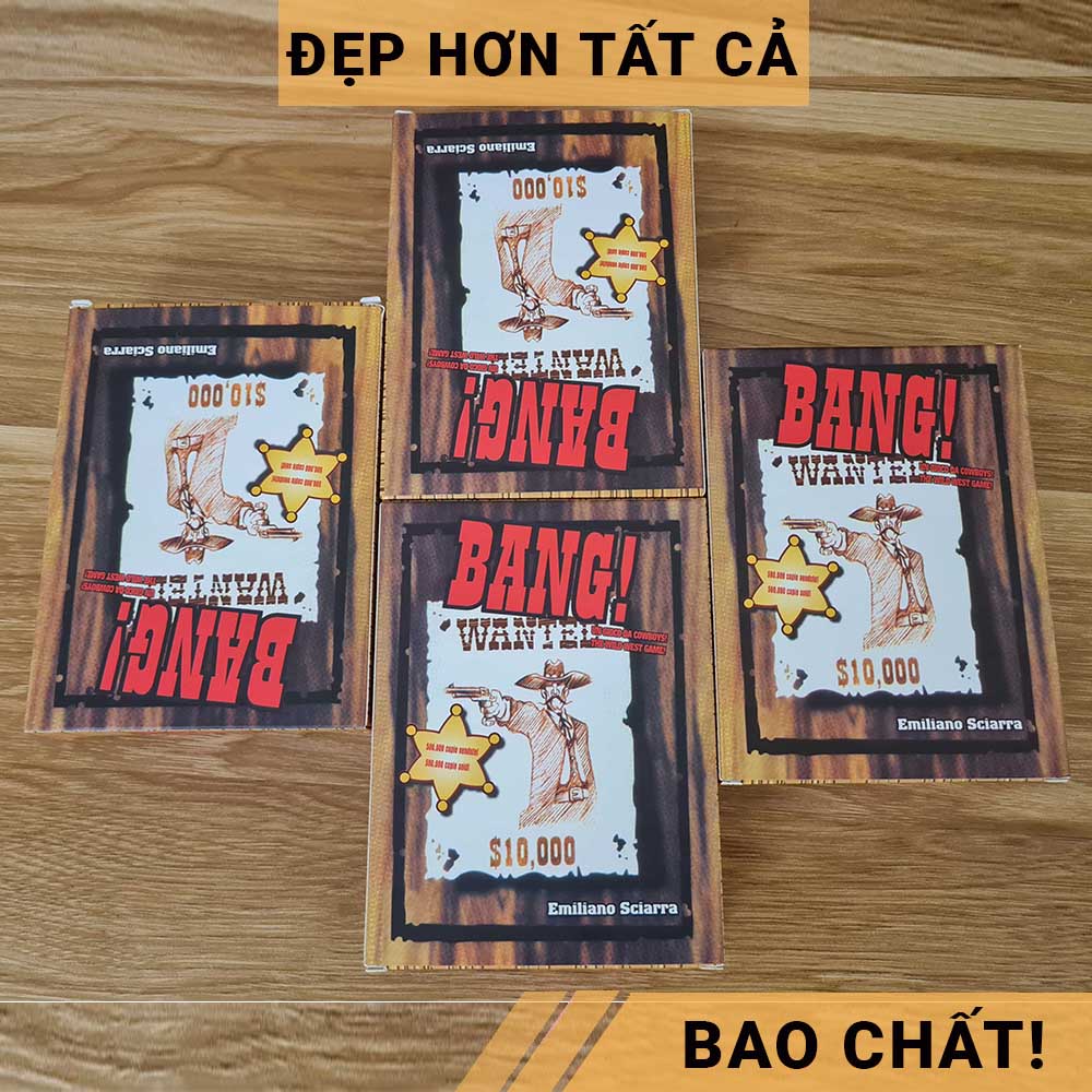 Đồ chơi Board game Bang Bang phiên bản tiếng Việt - Game thẻ bài nhập vai cao bồi miền Viễn Tây hấp 