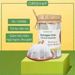 Muối thảo dược ngâm chân Set 10 túi muối ngâm chân thảo dược Greene