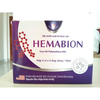 Hemabion bổ sung sắt 20 ống