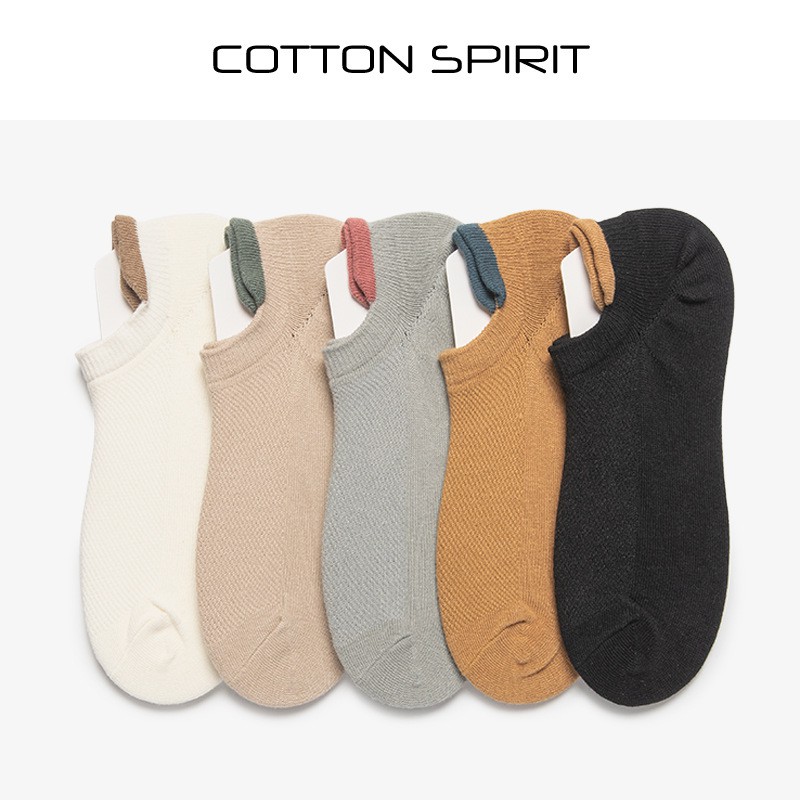 Tất Nữ Cổ Thấp Cotton Cao Cấp Mang Giày Thể Thao Nhật Bản Tất Cổ Thấp Nữ Cotton Phong Cách Hàn Quốc