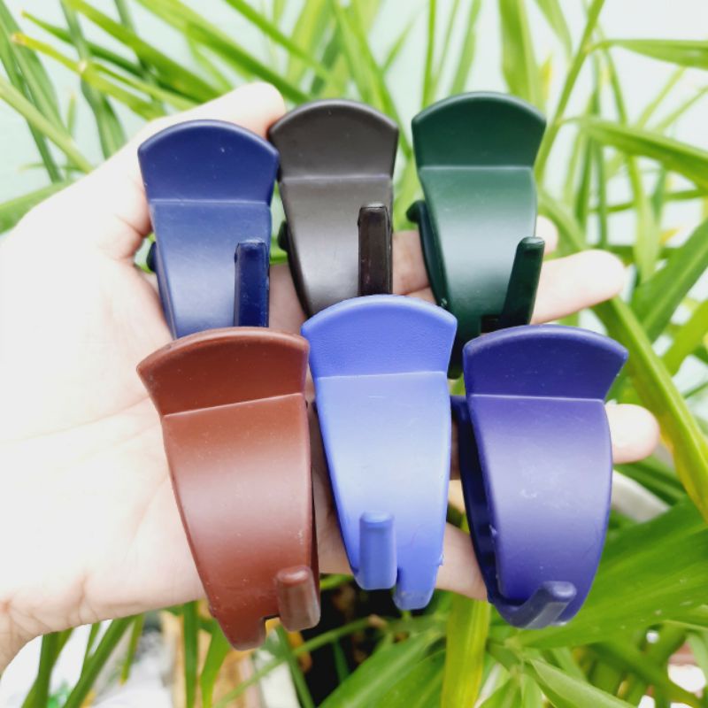 Kẹp tóc 2 răng nhám màu