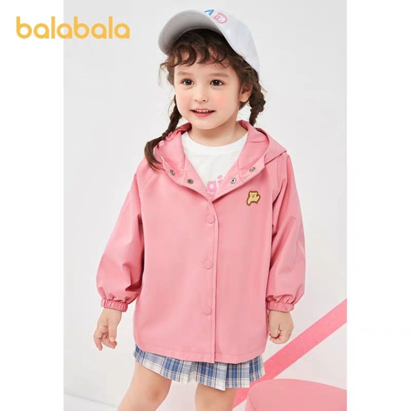 (3-7 tuổi) Áo khoác bé gái hãng Balabala 210532002043430 màu hồng